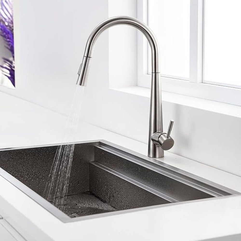 Pull out Kitchen Faucet - Satin