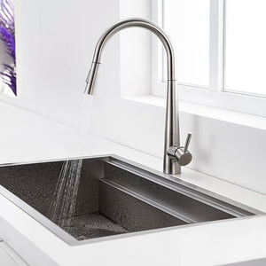 Pull out Kitchen Faucet - Satin