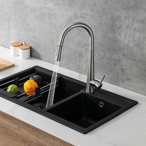 Pull out Kitchen Faucet - Satin