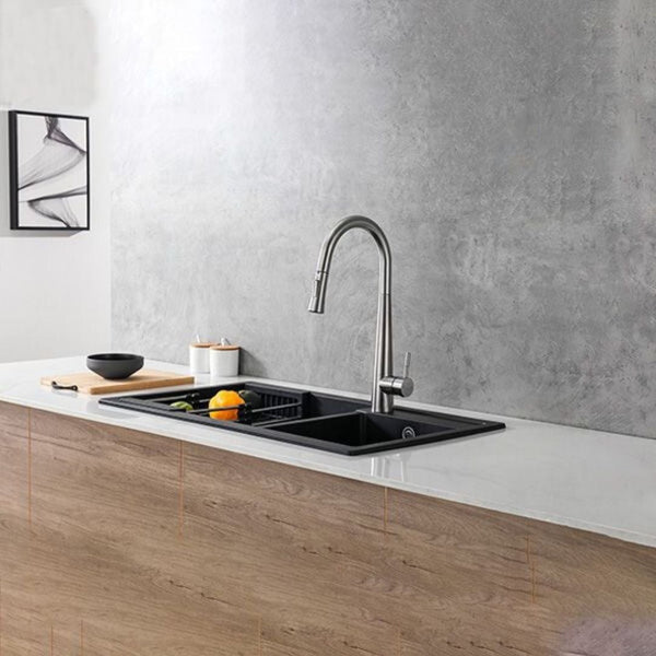 Pull out Kitchen Faucet - Satin