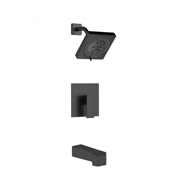 Pressure Balance Shower Set- Matt Black