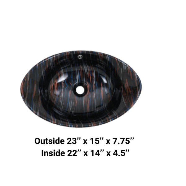 AD-S2-Vessel Oval Ceramic Sink