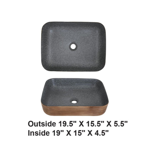 AD-S7-Vessel Rectangular Ceramic Sink