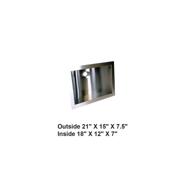 AD-21 Undermount Single Bowl Stainless Steel Sink