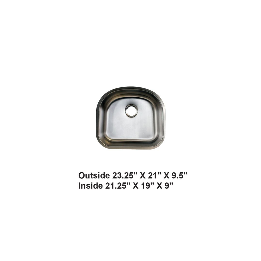 AD-58 Undermount Single Bowl Stainless