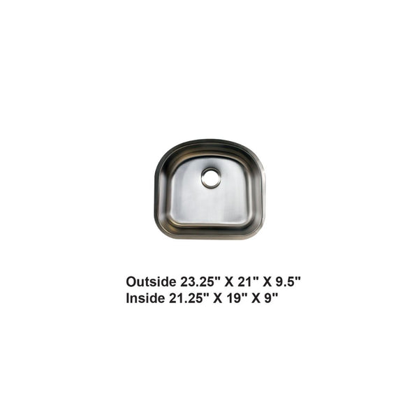 AD-58 Undermount Single Bowl Stainless