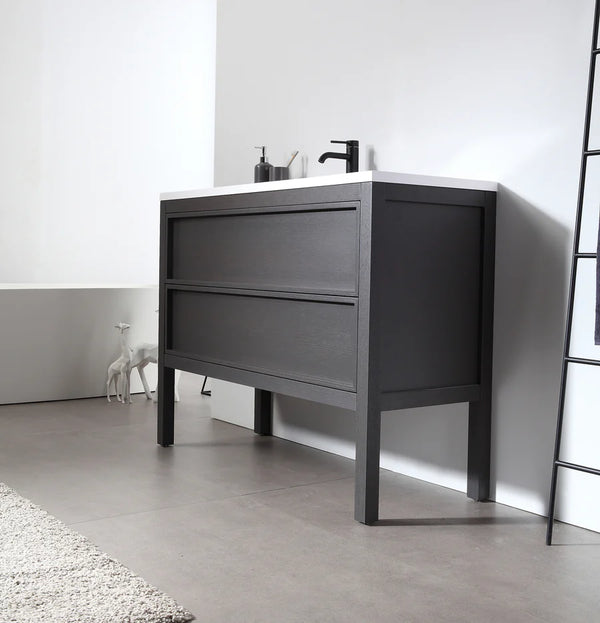 ANNECY 48" CHARCOAL OAK BATHROOM VANITY