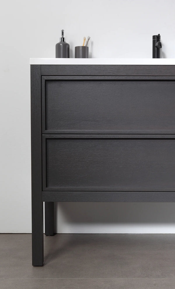 ANNECY 48" CHARCOAL OAK BATHROOM VANITY