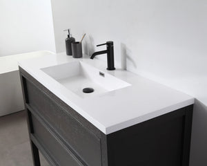 ANNECY 48" CHARCOAL OAK BATHROOM VANITY