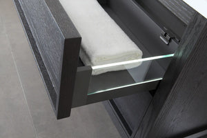 ANNECY 48" CHARCOAL OAK BATHROOM VANITY