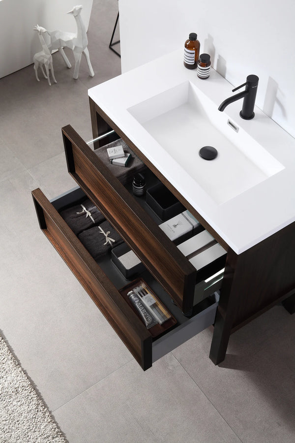 ANNECY 48” DARK WALNUT BATHROOM VANITY