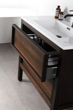 ANNECY 48” DARK WALNUT BATHROOM VANITY