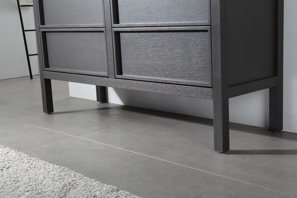 ANNECY 55" CHARCOAL OAK BATHROOM VANITY