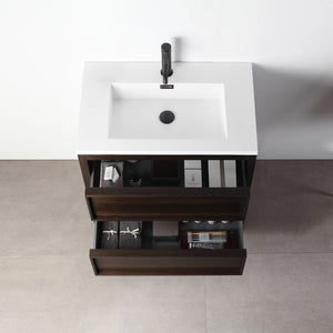 ANNECY 24" DARK WALNUT BATHROOM VANITY