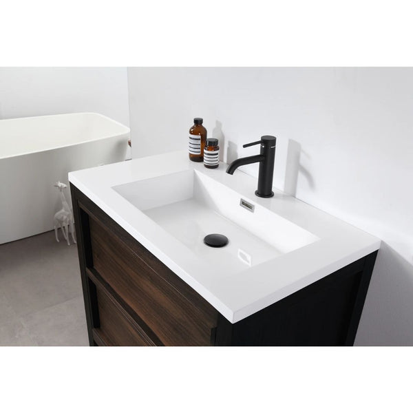 ANNECY 24" DARK WALNUT BATHROOM VANITY