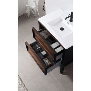 ANNECY 24" DARK WALNUT BATHROOM VANITY
