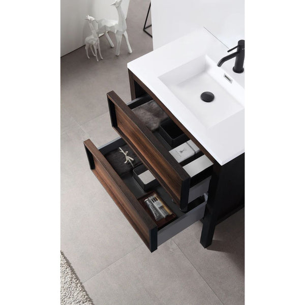ANNECY 24" DARK WALNUT BATHROOM VANITY
