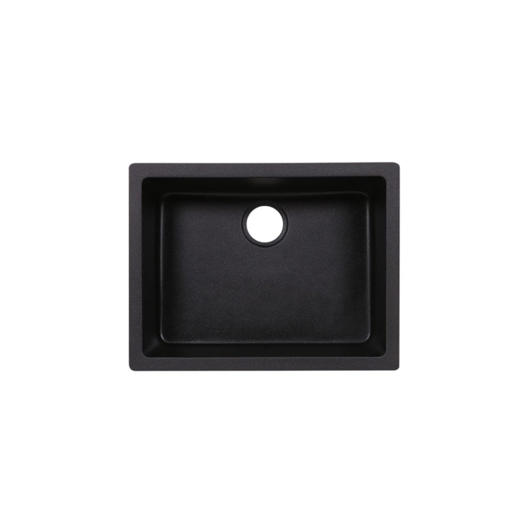 AD-GC48 Undermount Single Bowl Granite Composite Sink Black