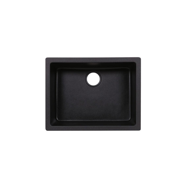 AD-GC48 Undermount Single Bowl Granite Composite Sink Black