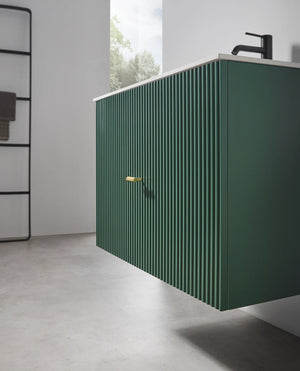 BARCELONA 30” FOREST GREEN BATHROOM VANITY (BLCK/WHITE COUNTERTOP)