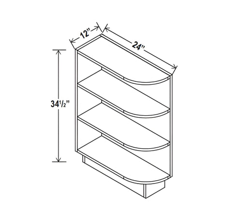 Smokey Ash- Base End Shelf