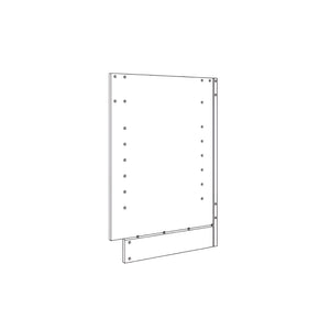 High Gloss White Finished Panel for Base Cabinets (Left/Right-Side)