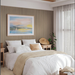 Blonde Acoustic Wood Slat Panels (9.5x94.5)