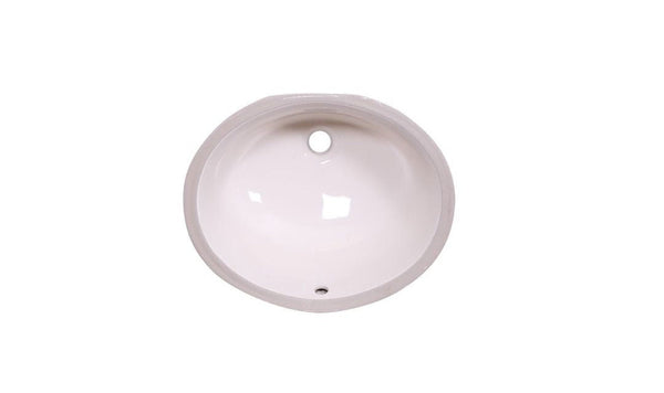 AD-C2S Bisque-Undermount Oval Ceramic Sink