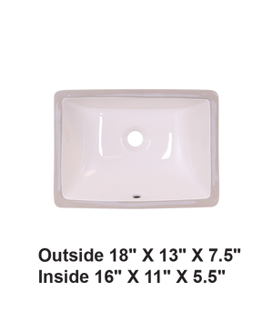 Bisque-Rectangular Ceramic