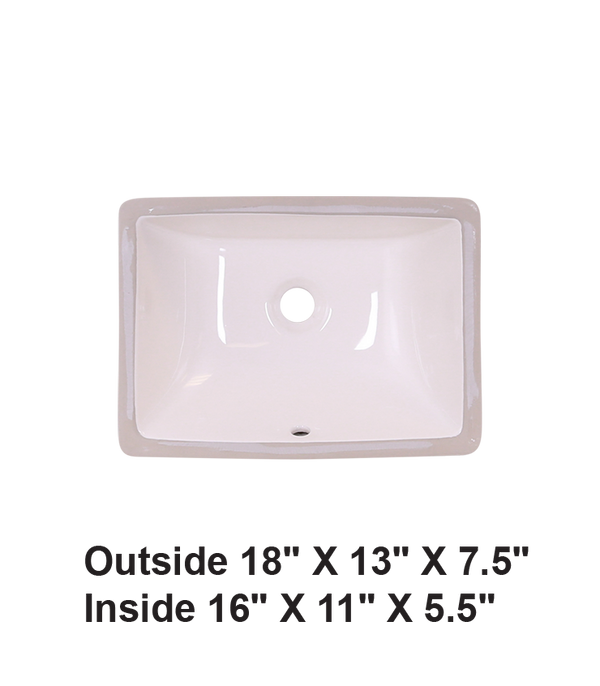 Bisque-Rectangular Ceramic