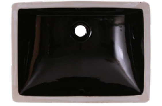 Fregadero de cerámica rectangular bajo encimera LS-C6S blanco