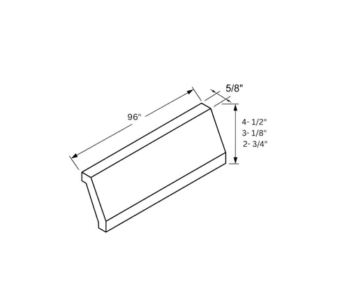 Slim Shaker Oak- Crown Moulding