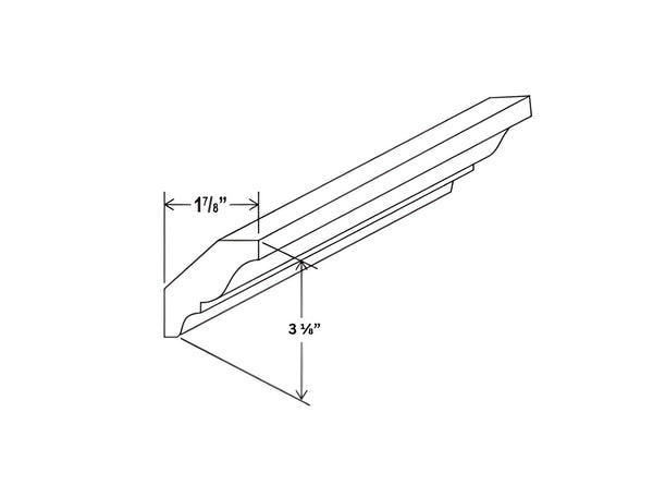 Sydney White Crown Moulding