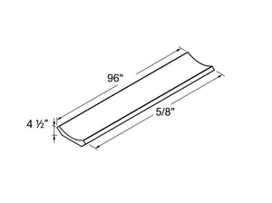 French White Crown Moulding Curve