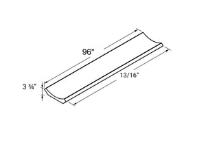 French Grey Crown Moulding Curve