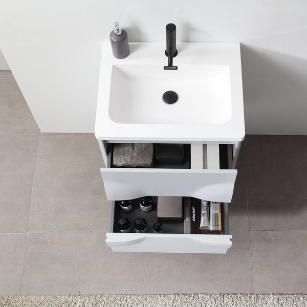 COLMAR 24” LIGHT GRAY BATHROOM VANITY