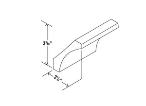 Smokey Ash- Cove Crown Moulding