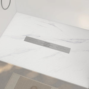 Center Drain Curbless ( CARRARA )