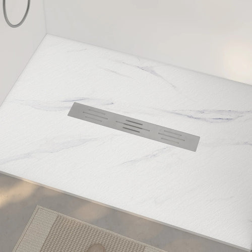 Center Drain Curbless ( CARRARA )