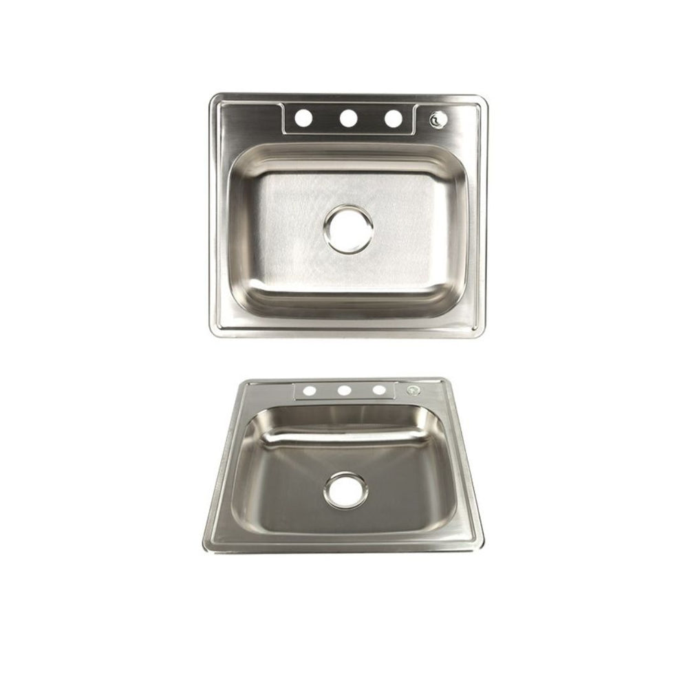 AD-D48ADA Drop-in Single Bowl Stainless Steel ADA Sink