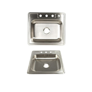 AD-D48ADA Drop-in Single Bowl Stainless Steel ADA Sink