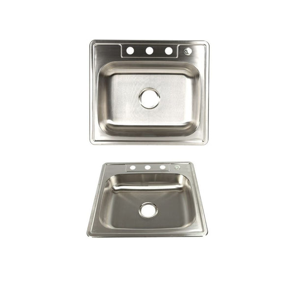 AD-D48ADA Drop-in Single Bowl Stainless Steel ADA Sink
