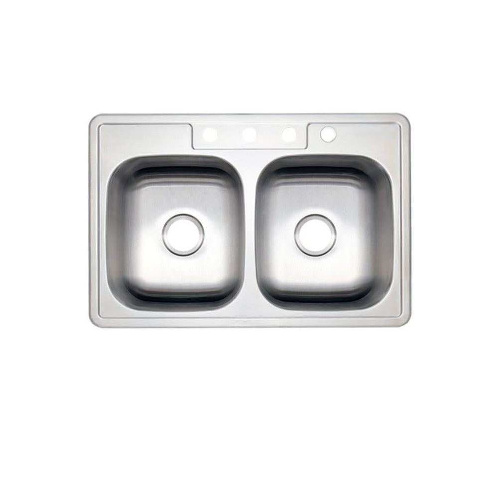 AD-D88 Drop-in Double Bowl 50/50 Stainless Steel Sink