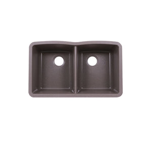 AD-GC88 Undermount Double Bowl 50/50 Granite Composite Sink Gray
