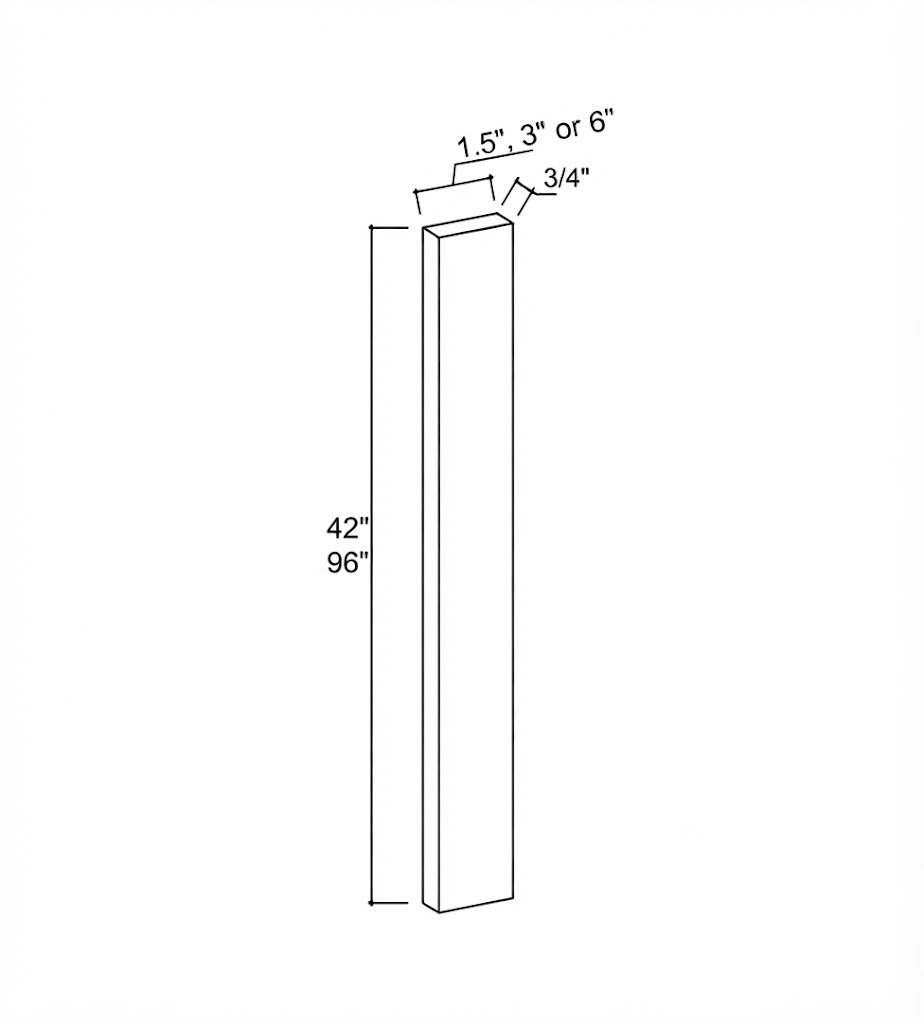 Slim Amber Oak- Tall Filler