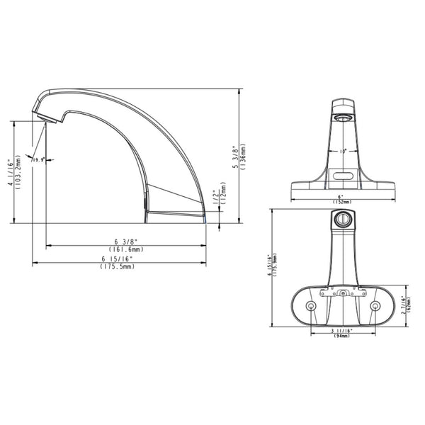 TOUCH-LESS BATHROMFAUCET 420-421 CHROME