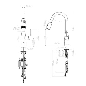 TOUCH- LESS BATHROM FAUCET 420-811 CHROME