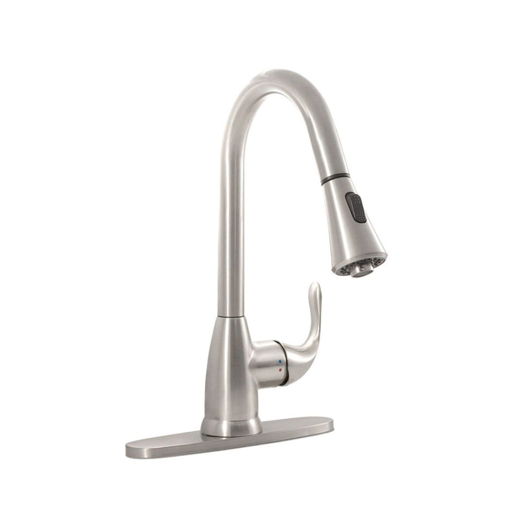 GRIFO DE COCINA DE 1 MANGO 8401-803 NÍQUEL CEPILLADO