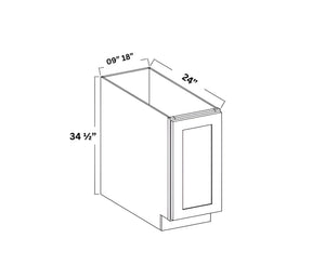 Matte Black Full-High Door Base Cabinet