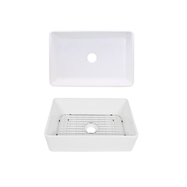 AD-FC3 Single Bowl Farmhouse Porcelain Sink White